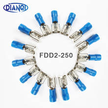 FDD2-250 Femaleper-insulating Joint Cold pressed terminals/Cable Connector/Wire Connector 1000PCS/Pack 2024 - buy cheap