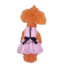 New Dog Cat Dress Shirt Plaid Bow Design Pet Puppy Skirt Autumn/Spring Clothes Apperal 6 Sizes 2 Colours 2024 - buy cheap
