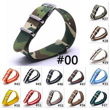 Correa de nailon Multicolor, tejido Nato, accesorios para reloj, 16mm, 18mm, 20mm, 22mm y 24mm, nuevo listado 2024 - compra barato