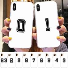 Football Lucky number Phone Case for iphone 13 8 7 6 6S Plus X 5S SE 2020 XR 11 12 pro XS MAX 2024 - buy cheap
