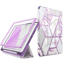 For iPad 10.2 Case (2019) Cosmo Trifold Stand Smart Case with Auto Sleep/Wake & Pencil Holder,Built-in Screen Protector 2024 - buy cheap