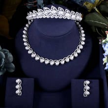 jankelly  Nigeria 3pcs Bridal Zirconia Jewelry Sets For Women Party, Luxury Dubai Nigeria CZ Crystal Wedding Jewelry Sets 2024 - buy cheap