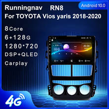 Runningnav For TOYOTA Vios yaris 2018-2019 2020  Car Radio  2 Din Android Car Radio Multimedia Video Player Navigation GPS 2024 - buy cheap