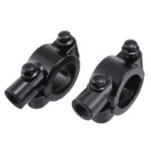 2pcs 22mm M10 Motorcycle Scooter Mirror Mount Holders Bracket Clamp For Handlebar Moped Dirt Pit Bike ATV Quad 4 Wheeler 2024 - buy cheap