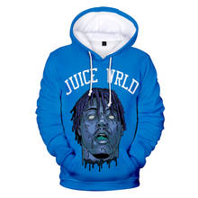 Sudadera con capucha para hombre y mujer, suéter con estampado Popular en 3D de Juice WRLD, estilo Harajuku, adecuado para niños y niñas en color azul 2024 - compra barato