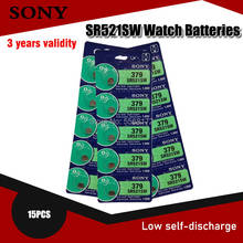 Sony-Batería de reloj 100% Original, pila de botón, 379, SR521SW, D379, SR63, V379, AG0, hecho en Japón, 100%, marca Original, 15 Uds. 2024 - compra barato