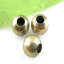 200PCs Doreen Box Smooth Ball Spacers Beads Alloy 6mm Dia.  Bronze Color For DIY Jewelry Making Findings Wholesale, Hole:2.5mm 2024 - buy cheap