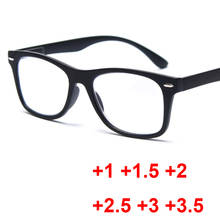 Óculos de leitura anti-azul para computadores e mulheres, óculos quadrados com prescrição, textura fosca, para leitores 2024 - compre barato