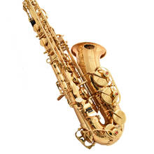 High Quality Alto Saxophone Eb Tune Brass Plated Professional musical instrument With Case Free Shipping 2024 - buy cheap