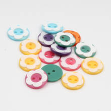 Botón de resina de flores mezcladas para coser ropa, agujas de tejer, manualidades, álbum de recortes, botones de costura de tela DIY, 13mm, 100 Uds. 2024 - compra barato