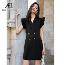 Женское облегающее платье AEL, черное облегающее платье для работы и офиса с треугольным вырезом на раннюю осень 2024 - купить недорого