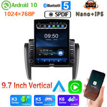 9.7" Vertical Style Car Media GPS CarPlay Android 10.0 360 Camera Radio For Toyota Allion 2007-2018 One din Head Unit PX6 4+64G 2024 - buy cheap