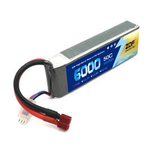 ZDF Power RC 2S LiPo Battery 7.4V 6000MAH 50C  For RC Quadcopter Drone Helicopter Car boat Airplane 2024 - buy cheap
