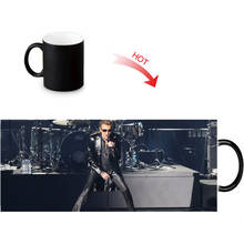 Custom Johnny Hallyday Pattern Color Change Water Mug 350ml Heat Reveal Coffee Cups Temperature Sensitive magic Mugs 2024 - buy cheap