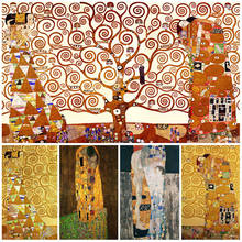 Pintura mundialmente famosa com diamantes "árvore da vida", mosaico para decoração de casa 2024 - compre barato