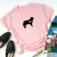 Camisetas con estampado de letras Love dog para mujer, camisas divertidas informales para mujer, camisetas Hipster 2024 - compra barato