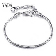 Yada ins pulseira de cobra de cristal, bracelete original para mulheres, cor prata, bt200165 2024 - compre barato