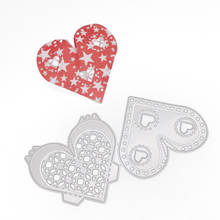 2020 Heart Box Cutting Dies Hollow Decoration Metal Cut Die Stencil DIY Scrapbooking Embossing New Craft Stamps And Dies 2024 - buy cheap