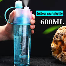 600Ml 3 Color Solid Plastic Spray Cool Summer Sport Water Bottle Portable Climbing Outdoor Bike Shaker My Water Bottles New 2024 - buy cheap