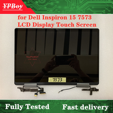 Pantalla LCD de 15,6 pulgadas para Dell Inspiron 15 7573, reemplazo de digitalizador con pantalla táctil, ensamblaje completo, Plata FHD 1920x1080 2024 - compra barato