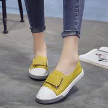 Womens Shoes Shoes Fashion PU Hook & Loop Mixed Colors Shallow Spring Autumn Plus Size Casual Zapatos De Mujer Plus Size 2024 - buy cheap