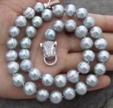 NEW HUGE AAA+ 10-12MM South Sea White Baroque Pearl Necklace 18 inch 2024 - buy cheap