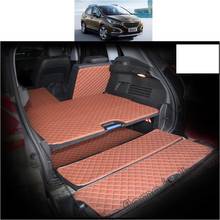 for peugeot 3008 leather car trunk mat cargo linger 2012 2013 2014 2015 2016 2017 rug carpet accessories luggage 2024 - buy cheap