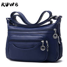 RUWB женский вечерний клатч из искусственной кожи с клапаном, сумки, женские сумки известных брендов, сумка на плечо, Женская универсальная Повседневная сумка-мессенджер 2024 - купить недорого