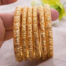 Flequillo de Color dorado de Dubai de 24k para mujer, pulsera Africana etíope, regalo de boda 2024 - compra barato