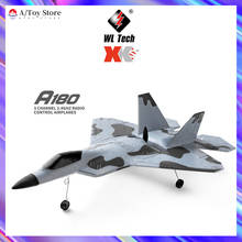Xk-avión a control remoto A180 F22, 3 canales, RTF, modelo de avión, cámara 3D/ 6G, giroscopio, ala fija, planeador, modelo, juguete de control remoto 2023 - compra barato