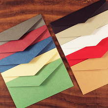 5pcs/lot 11X22cm Vintage Kraft Paper Business Envelopes Wedding Invitation Wallet Envelopes Wholesale Solid Paper Envelopes 2024 - buy cheap