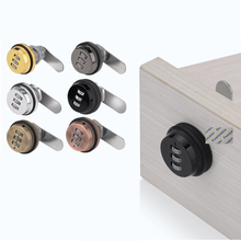 4Pcs Zinc Code Combination Cam Lock Keyless Mail Box Cabinet Drawer Gym Locker Turning Knob Gold Shiny Matte Gun Black Bronze 2024 - buy cheap
