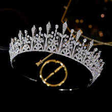ASNORA High quality bridal tiara hair crown wedding princess beauty pageant royal party cubic zirconia tiara ladies jewelry 2024 - buy cheap