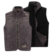 Autumn Winter Men Vest Warm Fleece Vest Sleeveless Jacket Casual Loose Baggy Waistcoat Soft Windbreaker Clothing Plus Size 2024 - buy cheap