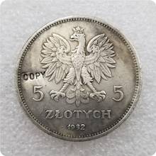 1932-POLAND-5-ZLOTYCH COPY commemorative coins-replica coins medal coins collectibles 2024 - buy cheap