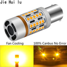 Signal Lamp P21w Ba15s 1156 Led 3030 45 SMD T20 7440 W21w 3156 T25 LED Bulb Fan Decoding Error Free Canbus Turn Signal Light 12V 2024 - buy cheap