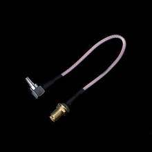 OOTDTY SMA CRC9 Pigtail SMA Cable Female Bulkhead Connector Switch CRC9 Right Angle Male Connector RG316 Cable 15 cm 6 " 2024 - buy cheap