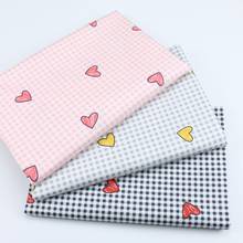 Cartoon Heart Print Cotton Twill Fabric By Meters Skin-Friendly  100% Cotton Fabric for Baby Sewing Quilting Child DIY Patchwork 2024 - buy cheap