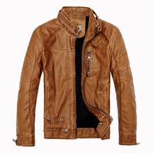 Winter Men's Leather Jackets Casual Men Vintage Motorcycle PU Faux Jacket Male Moto Coats Brand Clothing SA086 2024 - buy cheap