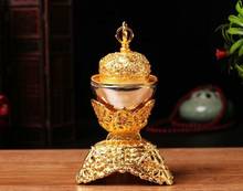 Тибетская буддийская Микки габбра чашка капала божественный обряд статуя сплав Ваджра 7" 2024 - купить недорого