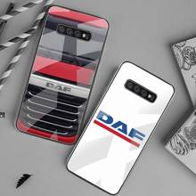 Case de telefone do caminhão daf, vidro temperado para samsung s20 plus s7 s8 s9 s10 plus note 8 9 10 plus 2024 - compre barato