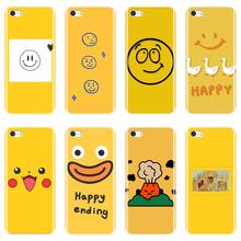 Phone Cases For iPhone 4 4S 5 5C 5S SE Yellow Cartoon Cute Anime Funny For iPhone 4 5 S Silicone Case Soft Back Cover 2024 - buy cheap