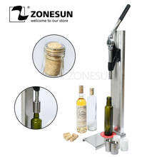 ZONESUN Manual Stainless Steel Corkers Wine Corking Machine Capping Tool Brewed Wine Bottle Cork Press Inserting Machine 2024 - buy cheap