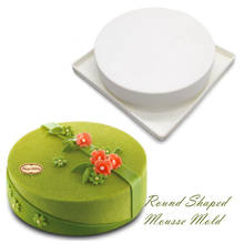 Molde de silicone de natal bolo redondo mousse molde de chocolate sobremesa cozimento pan ferramentas de decoração do bolo acessórios de cozinha 2024 - compre barato