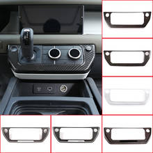 Console central do carro painel de mudança de engrenagem quadro decoração capa guarnição para land rover defender 90 110 2020-2022 estilo do carro acessórios 2024 - compre barato