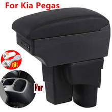 For Kia Pegas 2017 2018 Leather Car Interior Parts Center Console Armrest Box Auto Armrests Storage with USB 2024 - buy cheap