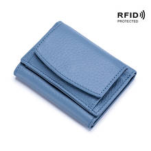 Fashion women wallets genuine leather small purse wallet female card holder coin purse 2024 - buy cheap