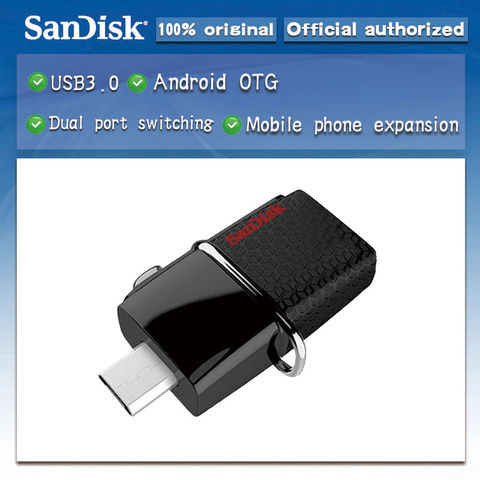 SanDisk Ultra Dual OTG USB Flash Drive 32gb 16gb 130M/S USB 3.0 Pen Drives 128GB PenDrives 64gb support 0fficial Verification 2022 - buy cheap