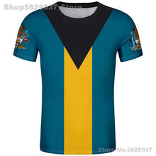 Bahamas t camisa livre feito sob encomenda nome número impressão foto faculdade preto branco vermelho bhs diy país camiseta bs bandeira nação roupas 2024 - compre barato