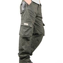 Men's Cargo Pants Casual Multi Pockets Tactical Military Pants Spring Autumn Cotton Army Long Trousers Pantalon Homme 2024 - buy cheap
